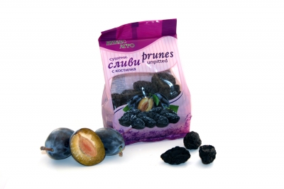 Dried plums, with pit, rehydrated